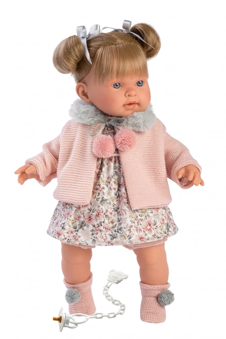 Realistische Babypuppe mit Geräuschen und weichem Körper - 42 cm