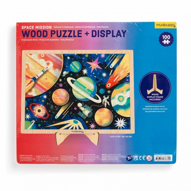 Holz-Puzzle Weltraummission 100 Teile