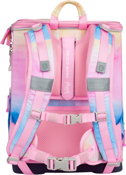Baagl Set Zippy Plus Rainbow Unicorn: Schulranzen, Federmäppchen, Beutel, Schürze, Geldbörse