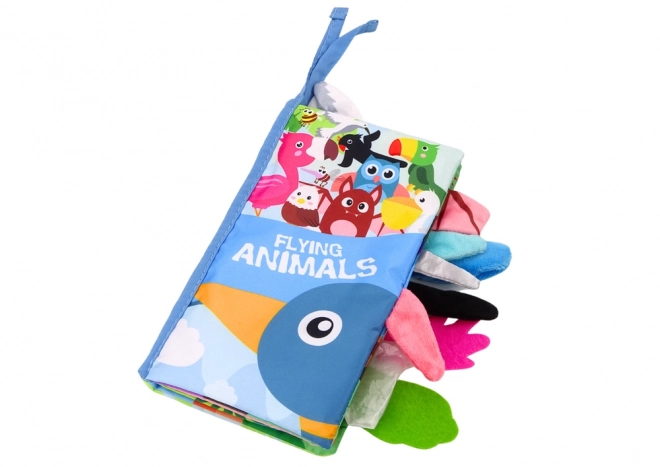 Bunte weiche Vogel-Tier-Babyrassel-Buch