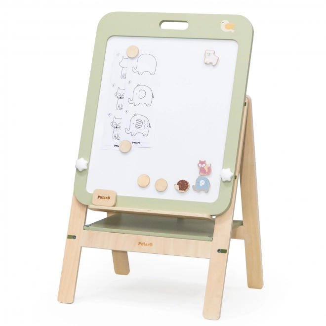 Verstellbare Holztafel für Kinder