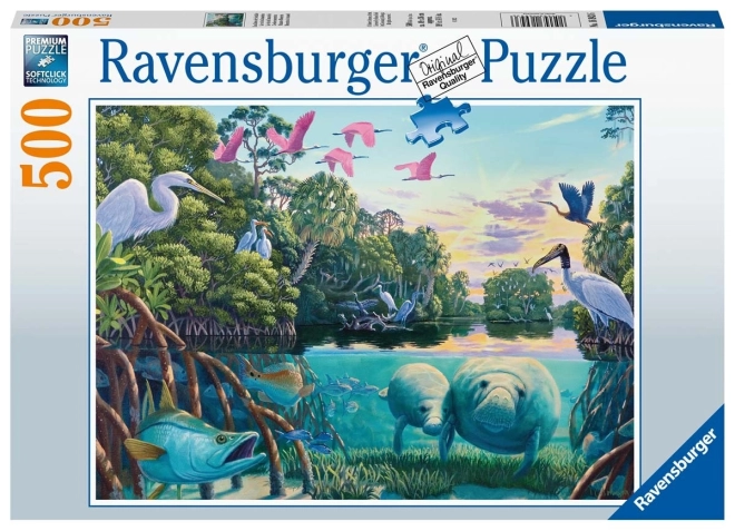 Ravensburger Puzzle Manatee Momente 500 Teile