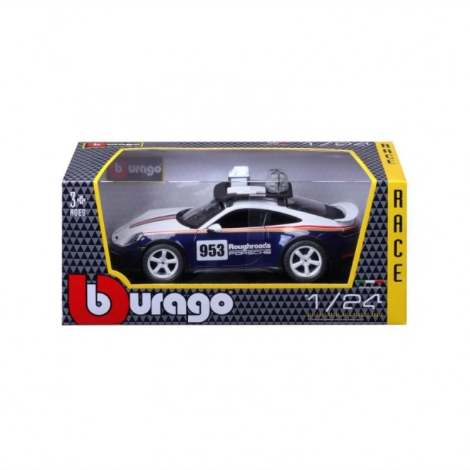 Bburago Porsche 911 Dakar Rennwagen Modell Blau