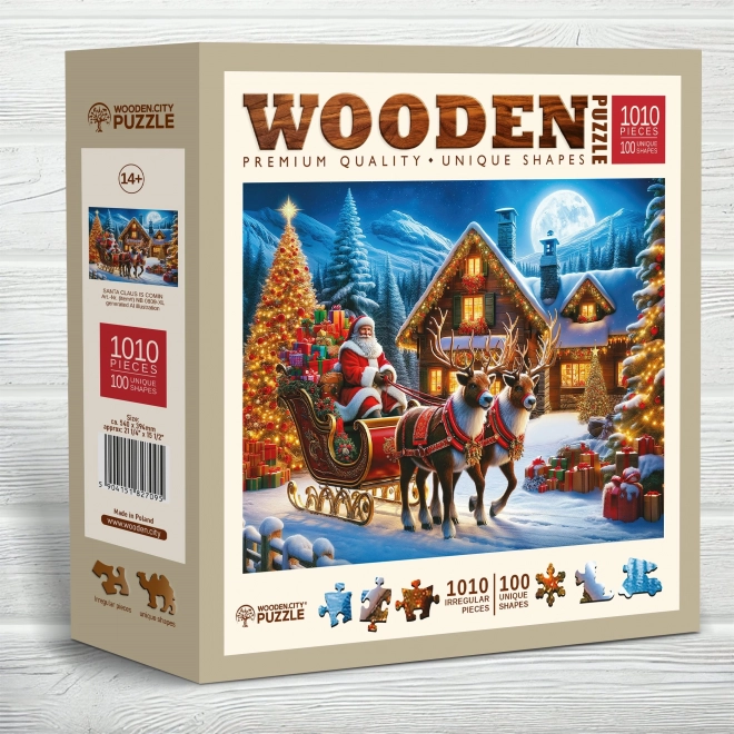 Holzpuzzle Weihnachten kommt