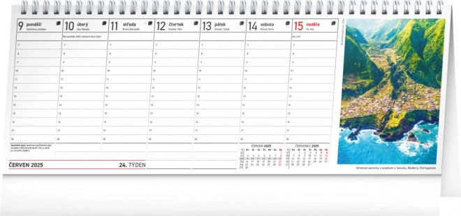 Notique Tischkalender Planungssteuer mit Fotos 2025