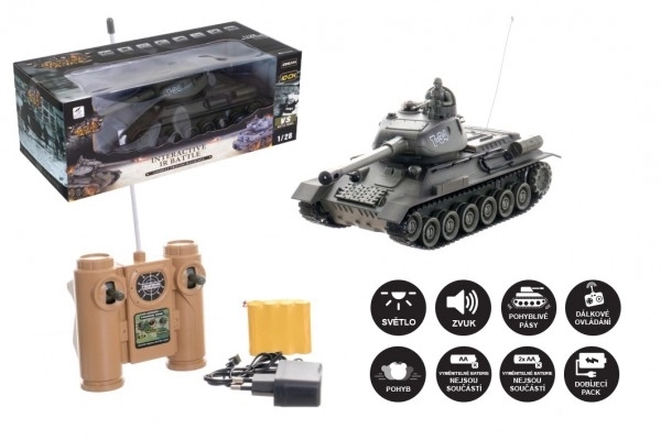 Ferngesteuerter Panzer T-34/85 mit Sound und Licht