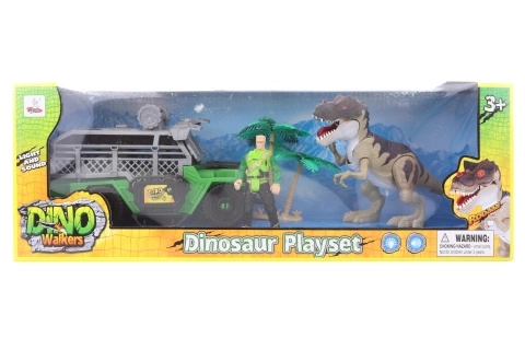 Spielset mit Dinosaurier und Auto