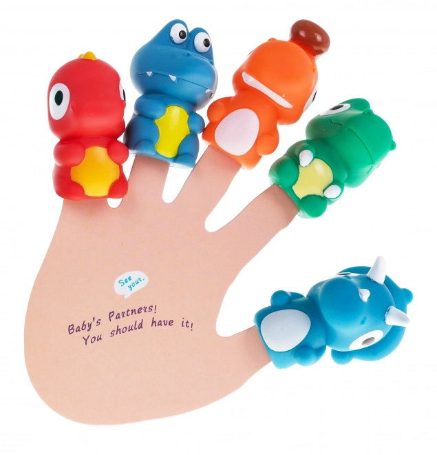 Dinosaurier Fingerpuppen Set mit Buch