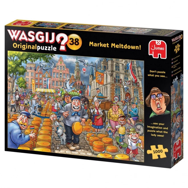 Wasgij 38 Puzzle: Marktabsturz! 1000 Teile