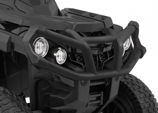 Kinder-Quad ATV Air Batterie Quad Schwarz + aufblasbare Räder + Radio MP3 + langsamer Start