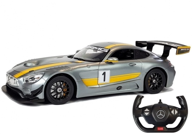 R/C Auto Mercedes-AMG GT3 Rastar 1:14 Grau ferngesteuert