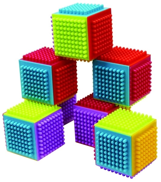 Bunte und strukturierte Bausteine