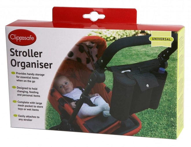 Organiser für Kinderwagen Schwarz