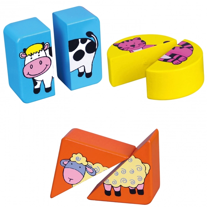 Viga Holzpuzzle Tiere
