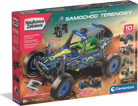 Mechanik-Labor: Geländewagen CLEMENTONI – Bauset 10-in-1