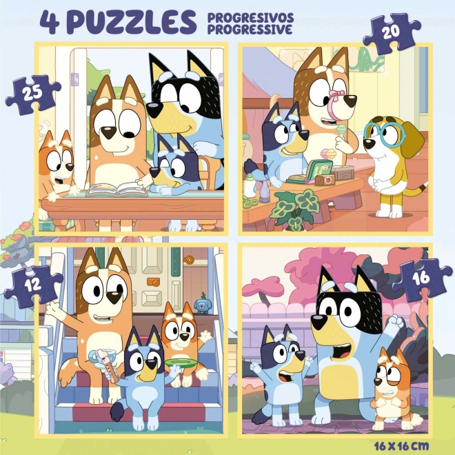 Educa Puzzle Bluey 4-in-1 im Koffer