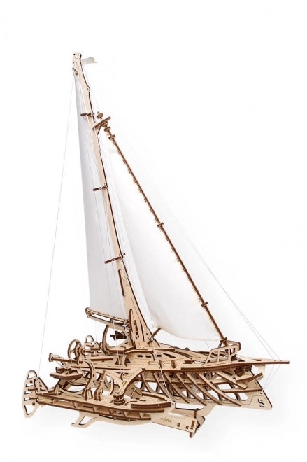 Ugears 3D-Puzzle Trimaran Merihobus