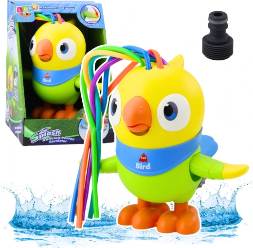 Wasserspiel Fontäne Papagei Gelb