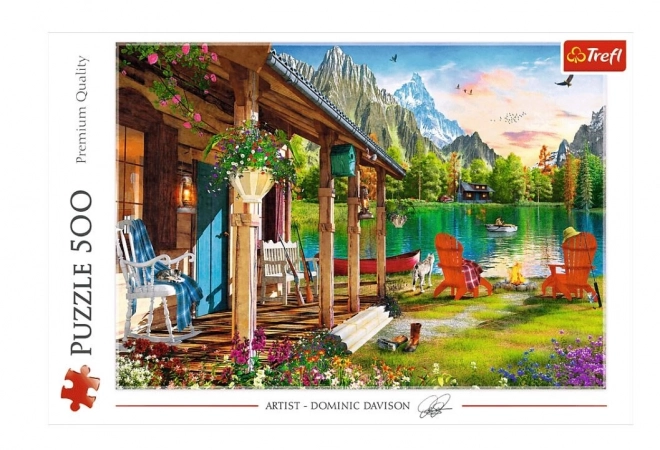 Puzzleset Bergchalet 500 Teile