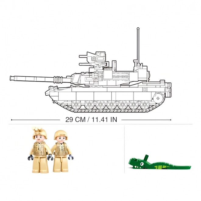 Sluban Bausteine Bausatz M1A2 Abrams Kampfpanzer