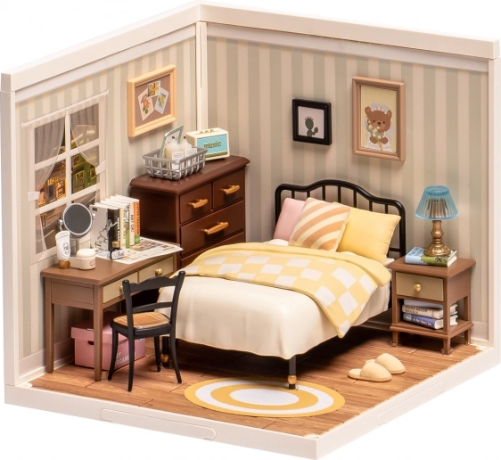 Zauberhaftes Mini-Schlafzimmer mit Vintage-Atmosphäre