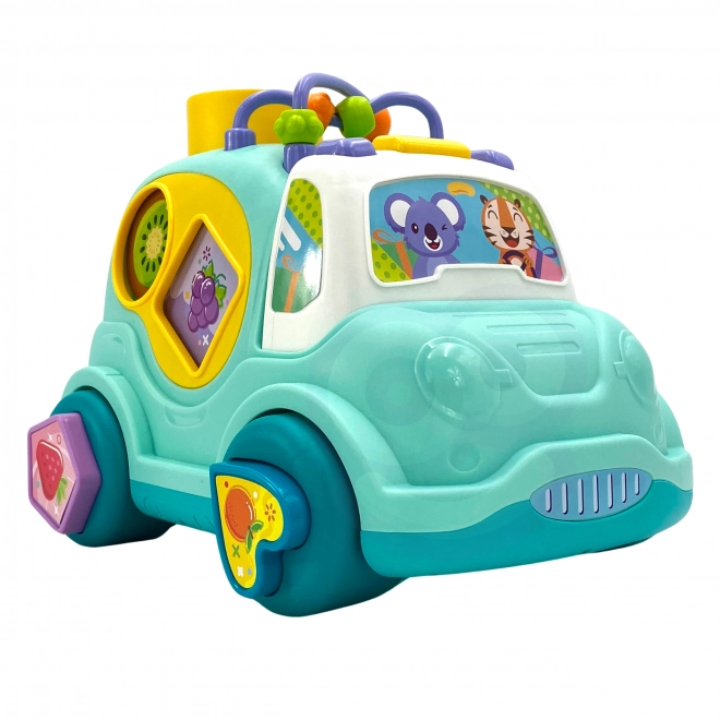 Interaktives musikalisches Auto Montessori Sortierer Blau