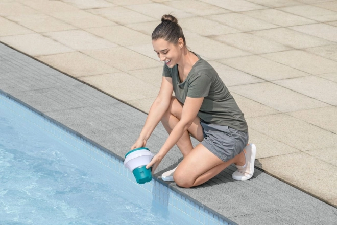 Schwimmdosierer für Poolchemie mit Thermometer von Bestway