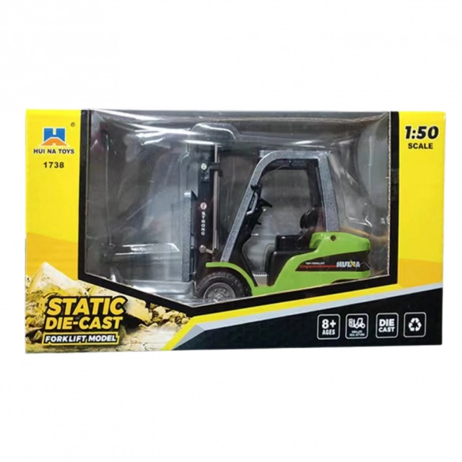 Metall Gabelstapler Huina grün 1:50