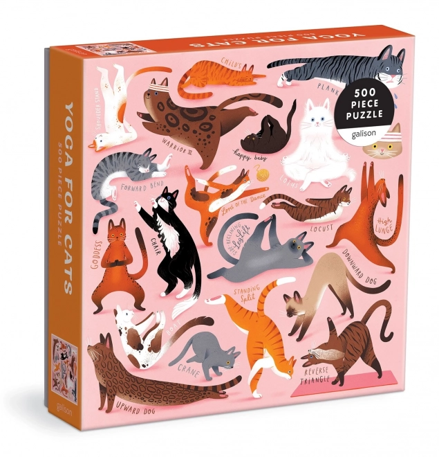 Galison Katzen-Yoga Puzzle 500 Teile