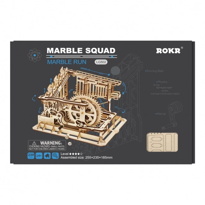 Rokr 3D Holzpuzzle Kugelbahn