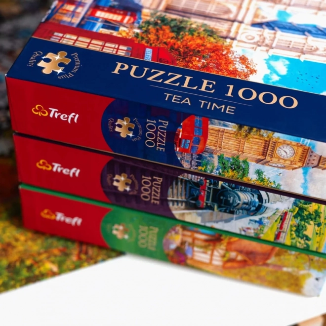 Trefl Puzzle Premium Plus - Teestunde - Hübsches Häuschen im Wald