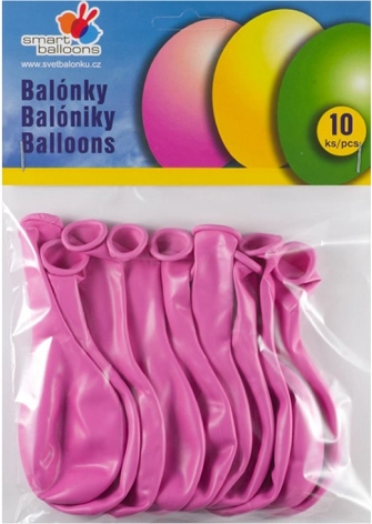 Set mit 10 Rosa Aufblasbaren Luftballons 26cm