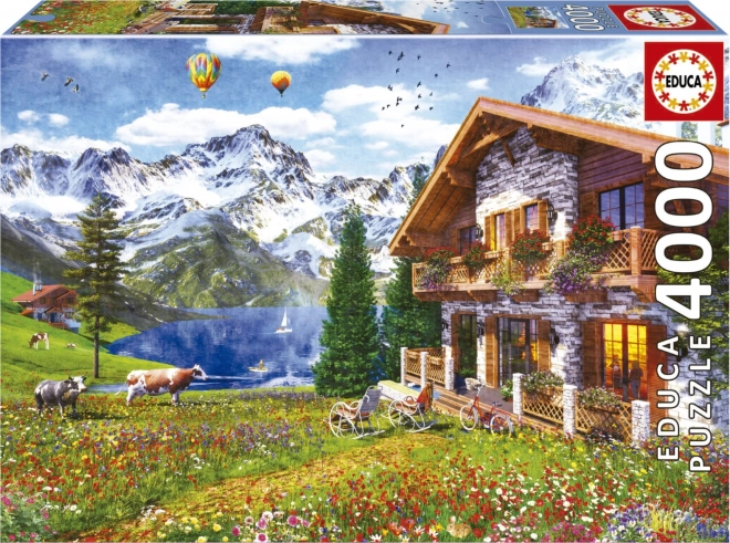 Educa Puzzle Chalet In Den Alpen 4000 Teile