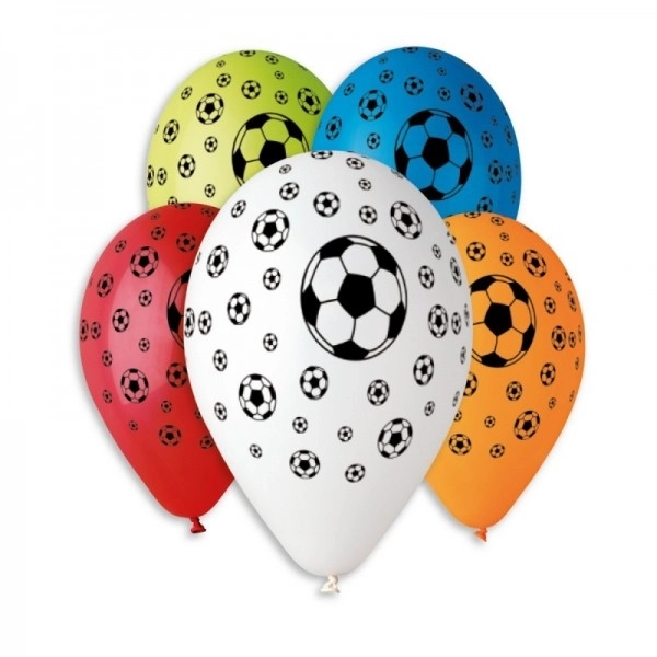 Fußball Luftballons 12 Zoll, 30 cm Durchmesser, 5 Stück