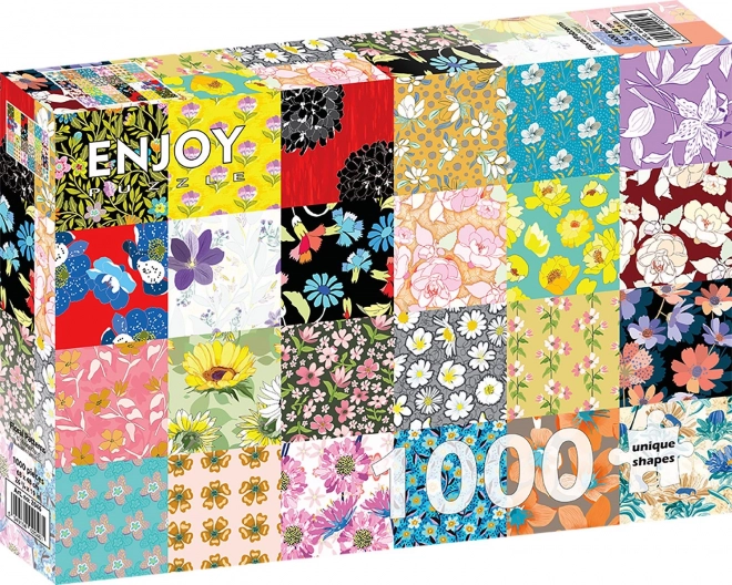 Enjoy Puzzle Blumenmuster 1000 Teile