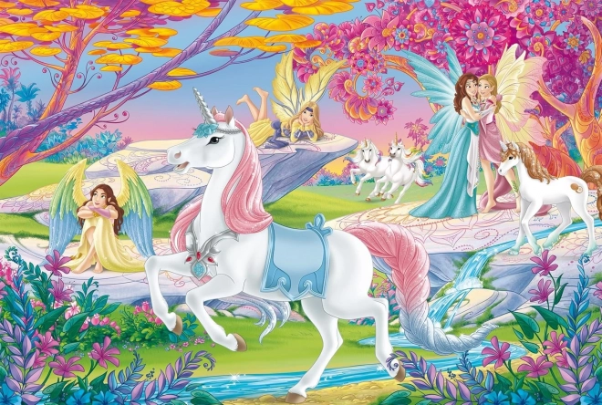 Schmidt Puzzle Bayala: Magische Elfen mit Schleich Figur