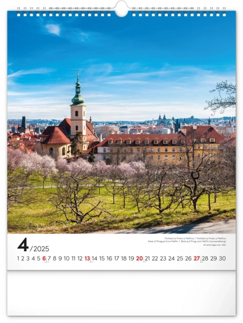 Wandkalender Prag 2025