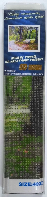 Diamantmalerei Set - Sonnige Bank 30x40cm
