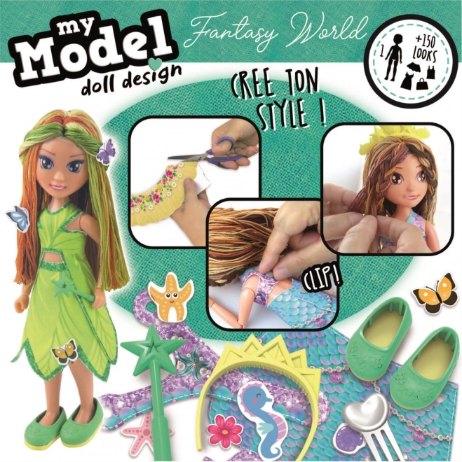 Educa Kreativ-Set My Model Doll Design: Welt der Fantasie