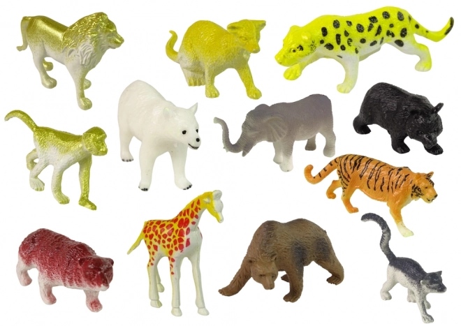 Großes 34-teiliges Safari Tierset mit Löwe, Gepard und Tiger