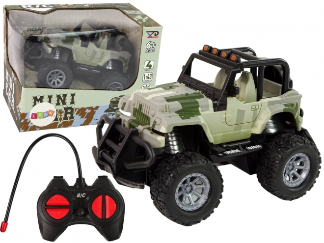 Geländewagen Offroad RC im Maßstab 1:43 Camouflage