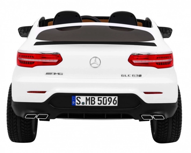 Mercedes GLC 63S Kinderauto Weiß + 4x4 + MP4 + LED + Ökoleder + Langsamer Start + EVA