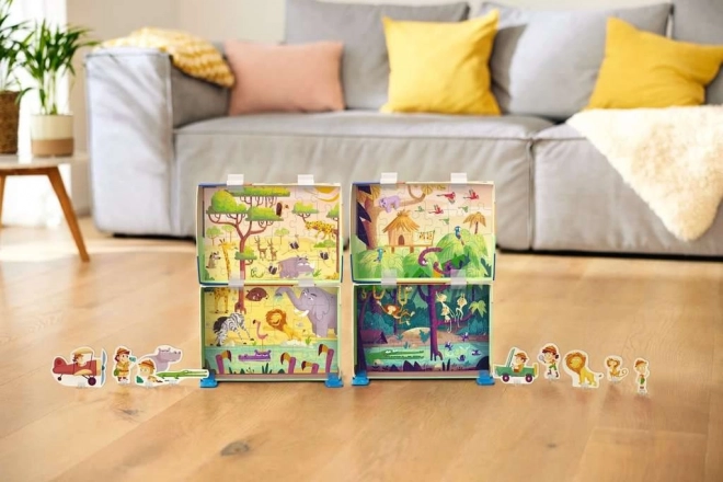 Puzzle & Play: Safari - RAVENSBURGER 2x24 Teile
