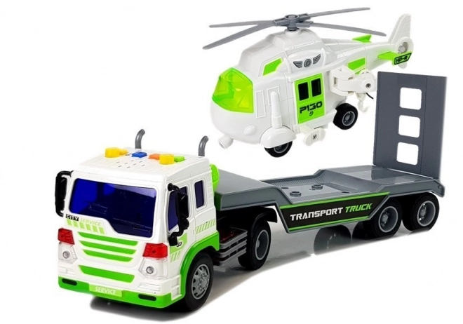 Auto Transporter mit Hubschrauber für Kinder