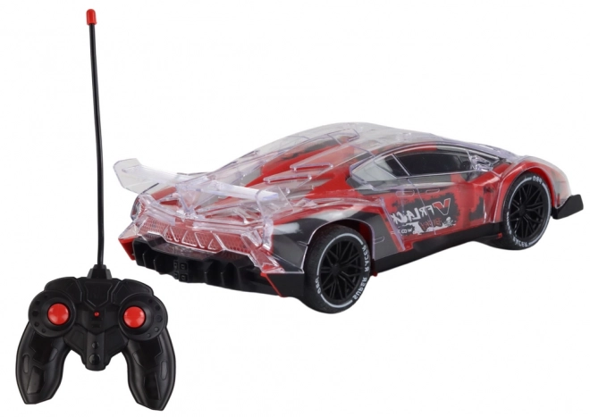 Rotes Sportwagen RC ferngesteuertes Auto 1:16
