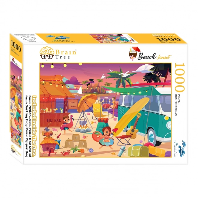 Puzzle Sonnenuntergang am Strand 1000-teilig