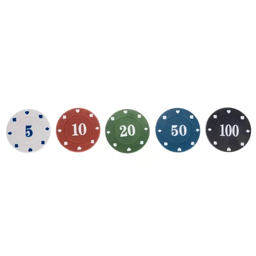 Poker-Set 200 Chips in Dose