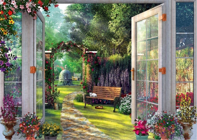 SCHMIDT Puzzle Blick in den magischen Garten – 1000 Teile