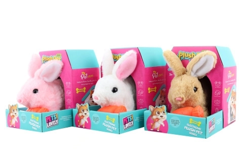 Gehender Hase auf Batterien