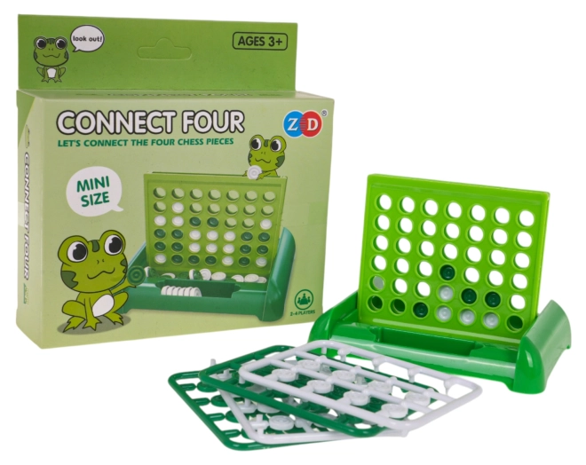 4 gewinnt Geschicklichkeitsspiel Pinguin – Frosch